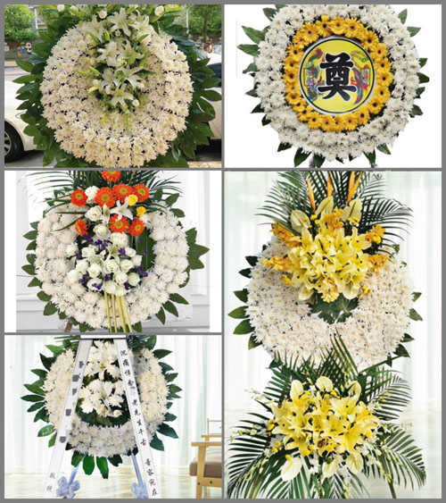 四川成都都江堰市蒲阳镇银杏村花圈速递